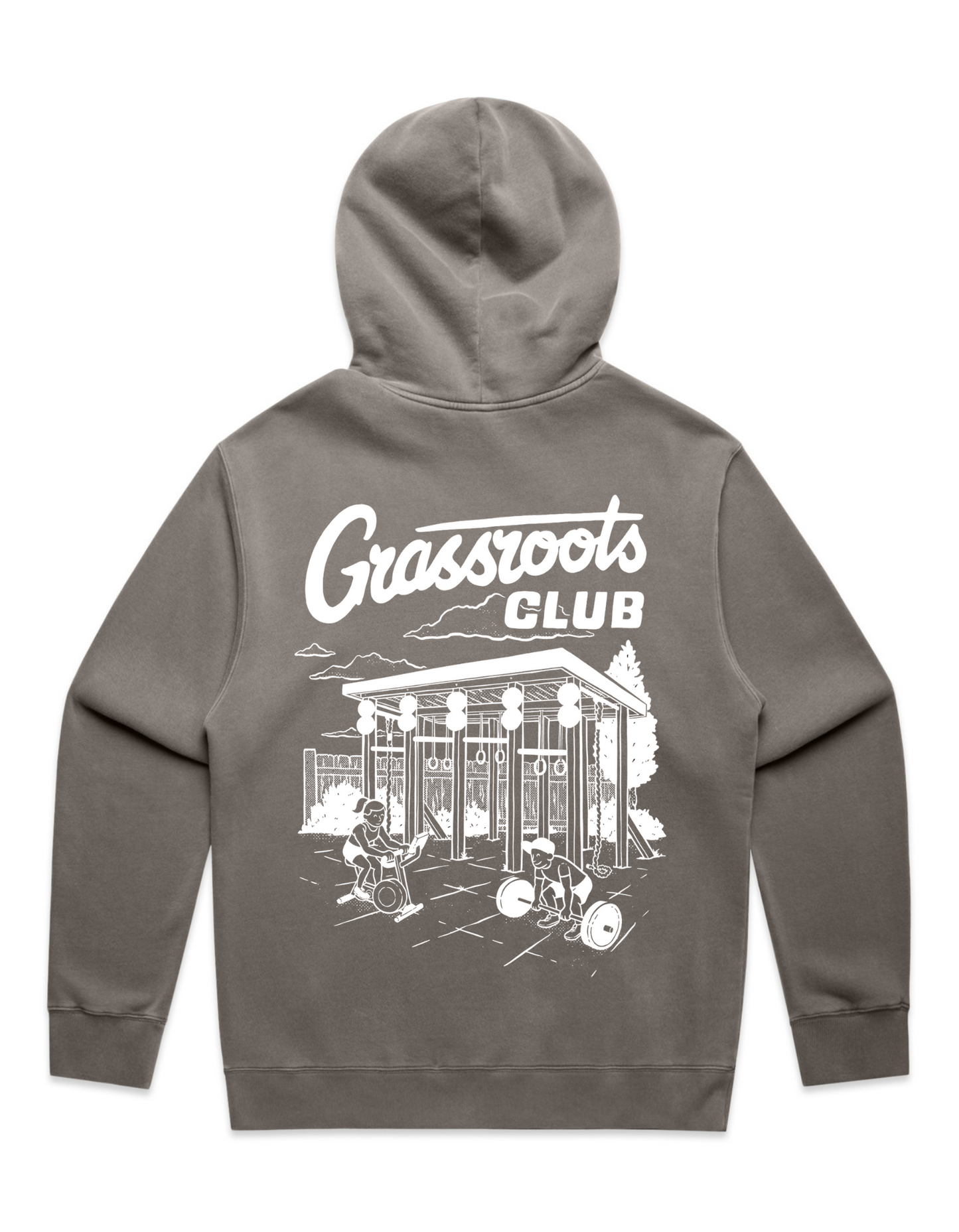 Heritage Relax Faded Hood – Grey