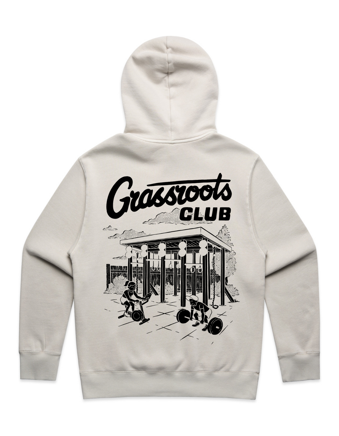 Heritage Relax Faded Hood – Faded white