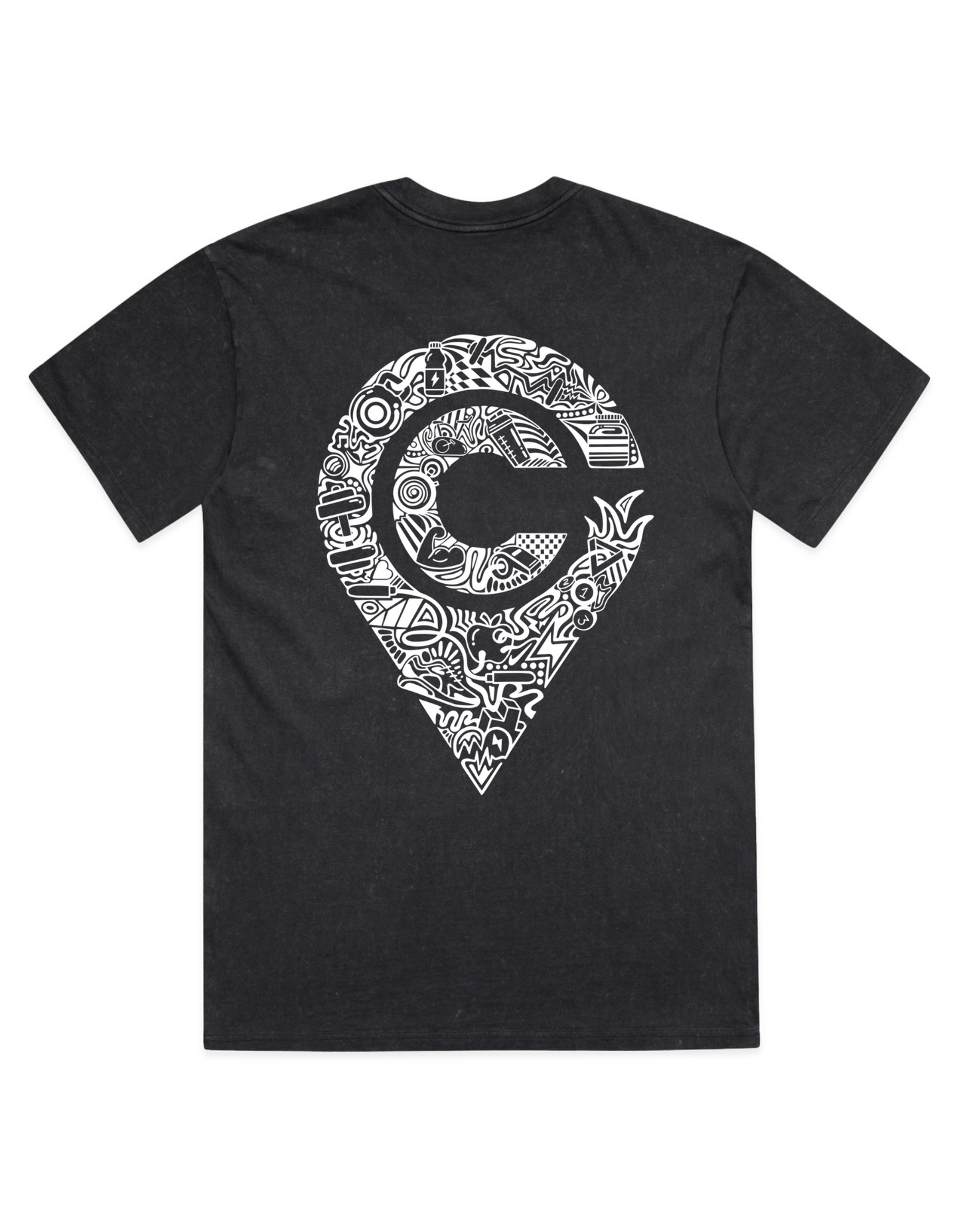 Unchartered Stone Wash Tee – Coal Stone