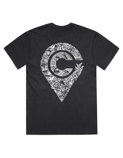 Unchartered Stone Wash Tee – Coal Stone